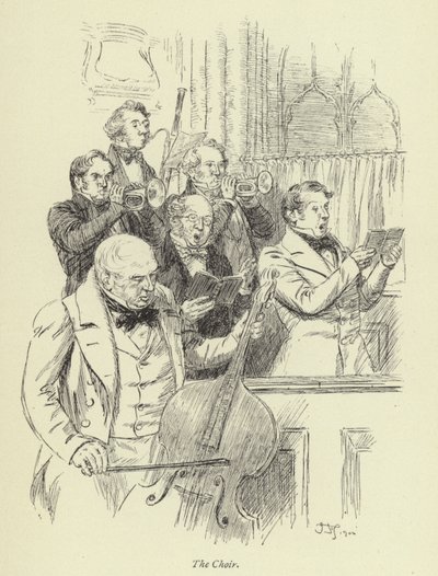 Illustratie voor Amos Barton door Hugh Thomson