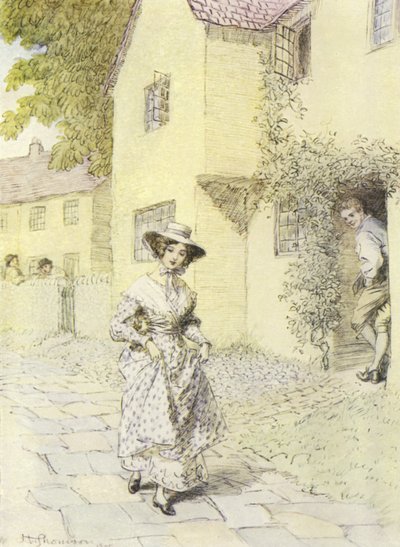 Illustratie voor Amos Barton door Hugh Thomson