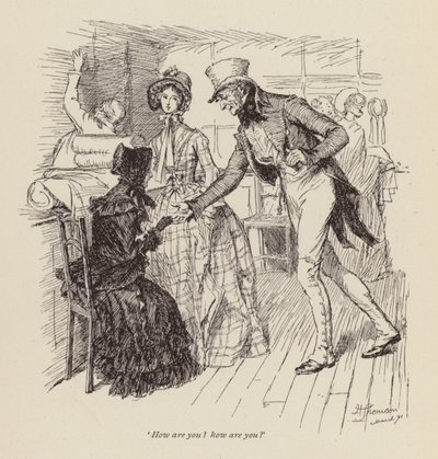 Illustratie voor Cranford door Mrs Gaskell door Hugh Thomson