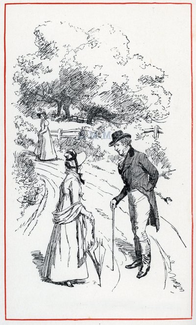 Illustratie voor "Emma" door Jane Austen door Hugh Thomson