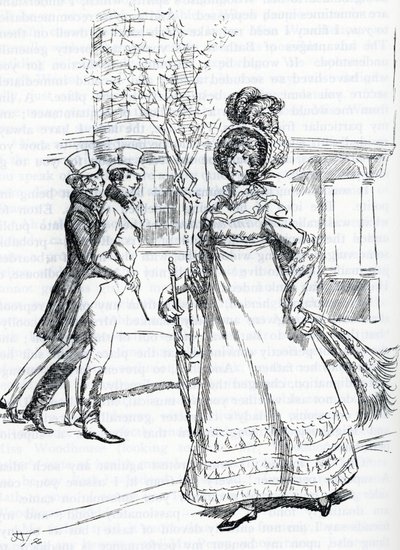 Illustratie voor "Emma" door Jane Austen door Hugh Thomson