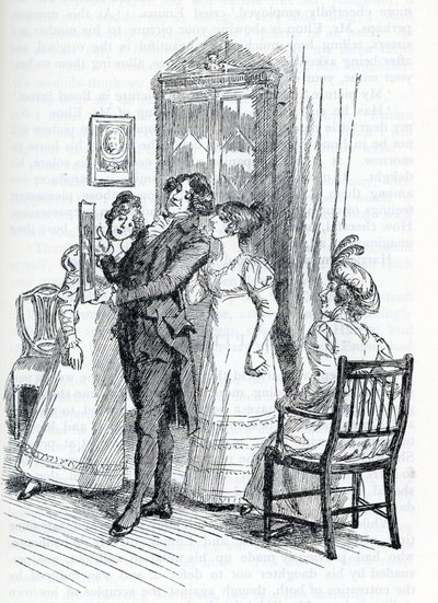 Illustratie voor "Emma" door Jane Austen (illustratie) door Hugh Thomson