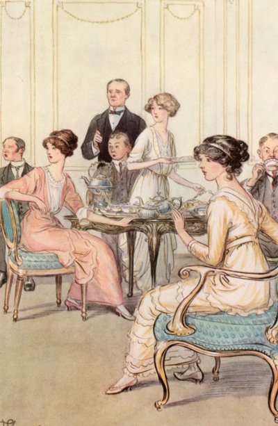 Illustratie voor J M Barries The Admirable Crichton door Hugh Thomson