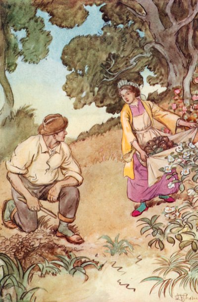 Illustratie voor J M Barries The Admirable Crichton door Hugh Thomson