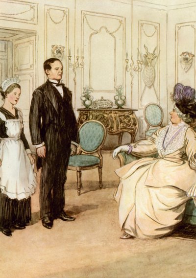 Illustratie voor J M Barries The Admirable Crichton door Hugh Thomson