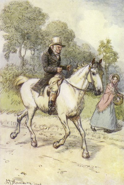 Illustratie voor Janets Berouw door Hugh Thomson