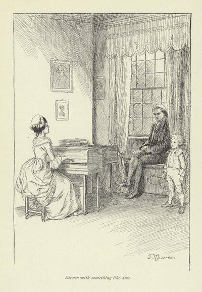 Illustratie voor Mr Gilfils Liefdesverhaal door Hugh Thomson