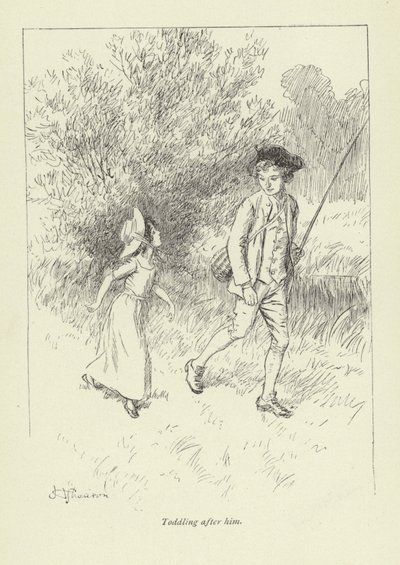 Illustratie voor Mr Gilfils Liefdesverhaal door Hugh Thomson