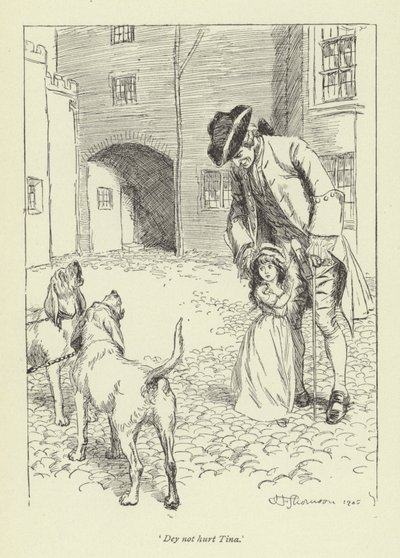 Illustratie voor Mr Gilfils Liefdesverhaal door Hugh Thomson