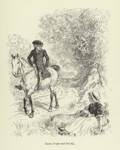 Illustratie voor Mr Gilfils Liefdesverhaal door Hugh Thomson