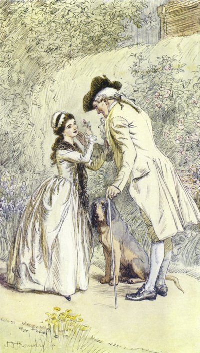 Illustratie voor Mr Gilfils Liefdesverhaal door Hugh Thomson