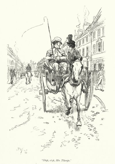 Illustratie voor Northanger Abbey door Jane Austen door Hugh Thomson