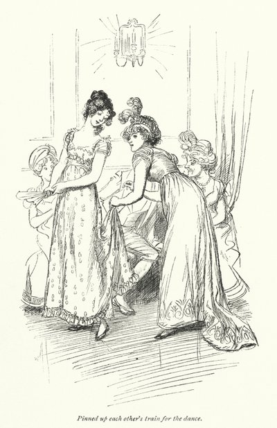 Illustratie voor Northanger Abbey door Jane Austen door Hugh Thomson