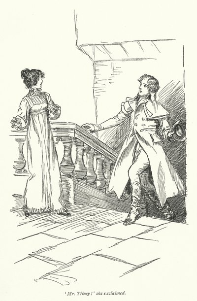 Illustratie voor Northanger Abbey door Jane Austen door Hugh Thomson
