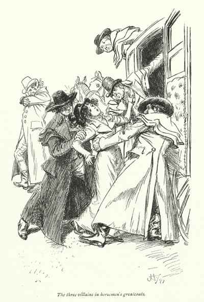 Illustratie voor Northanger Abbey door Jane Austen door Hugh Thomson