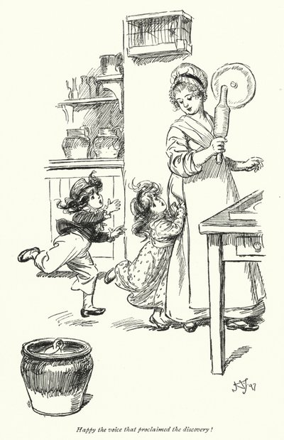 Illustratie voor Northanger Abbey door Jane Austen door Hugh Thomson