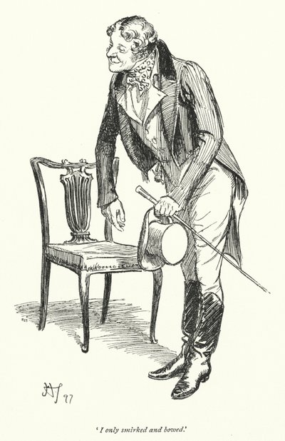 Illustratie voor Persuasion door Jane Austen (litho) door Hugh Thomson