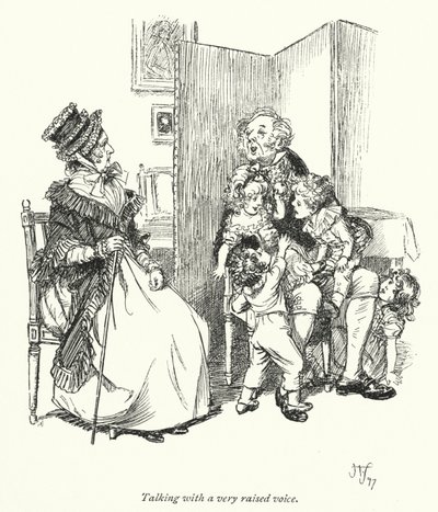 Illustratie voor Persuasion door Jane Austen (litho) door Hugh Thomson