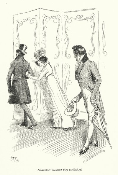 Illustratie voor Persuasion door Jane Austen door Hugh Thomson