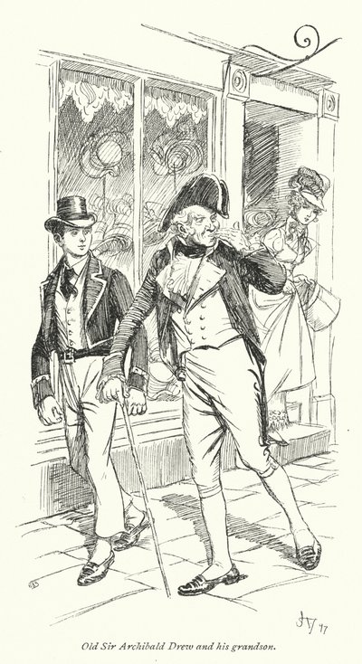 Illustratie voor Persuasion door Jane Austen door Hugh Thomson