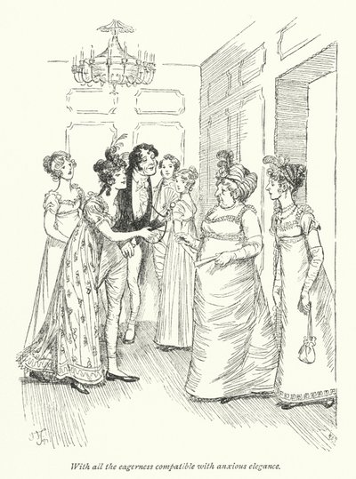 Illustratie voor Persuasion door Jane Austen door Hugh Thomson