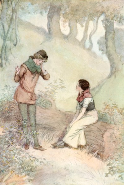 Illustratie voor Shakespeares Zoals het u bevalt door Hugh Thomson