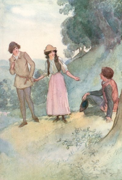 Illustratie voor Shakespeares Zoals het u bevalt door Hugh Thomson