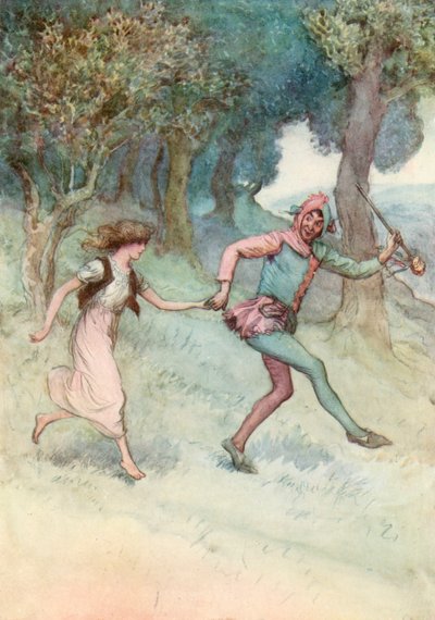 Illustratie voor Shakespeares Zoals het u bevalt door Hugh Thomson