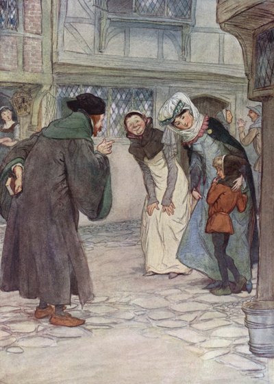 Illustratie voor The Merry Wives of Windsor door Hugh Thomson