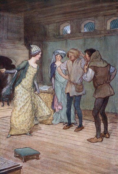 Illustratie voor The Merry Wives of Windsor door Hugh Thomson