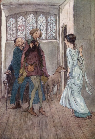 Illustratie voor The Merry Wives of Windsor door Hugh Thomson