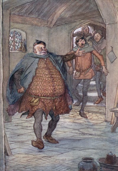 Illustratie voor De Vrolijke Vrouwtjes van Windsor door Hugh Thomson