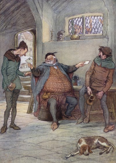 Illustratie voor The Merry Wives of Windsor door Hugh Thomson