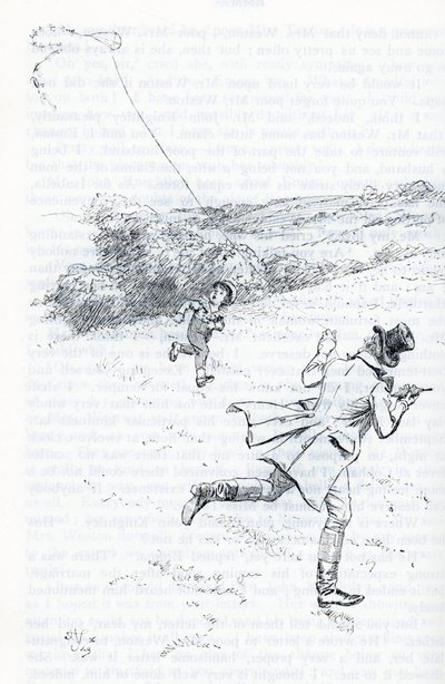 Mr Knightley vliegeren door Hugh Thomson