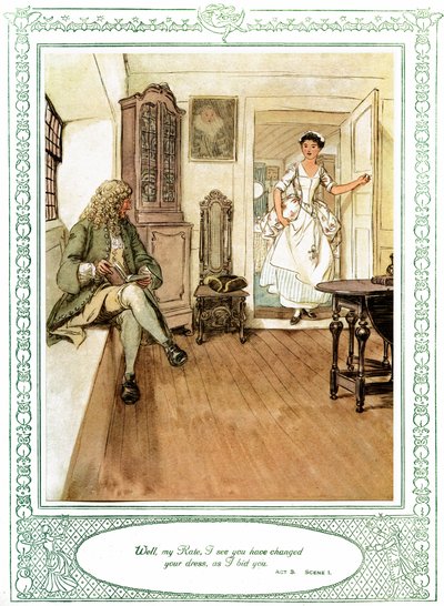 She Stoops to Conquer door Oliver Goldsmith door Hugh Thomson