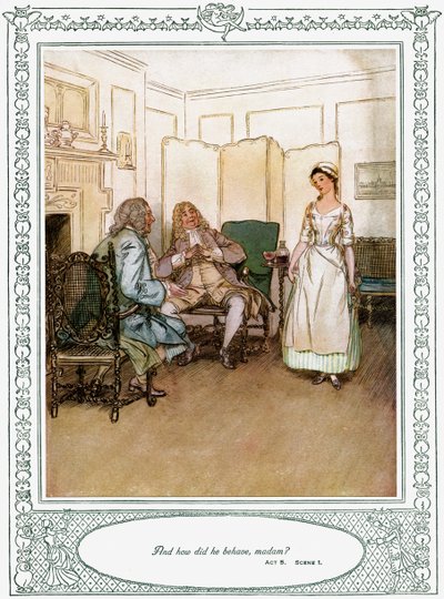 She Stoops to Conquer door Oliver Goldsmith door Hugh Thomson