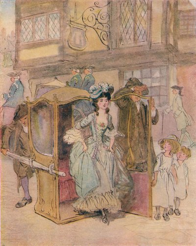 Voorlopige Schets voor Illustratie bij The School for Scandal door Hugh Thomson