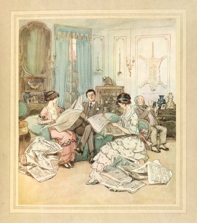 Kranten lezen, uit 