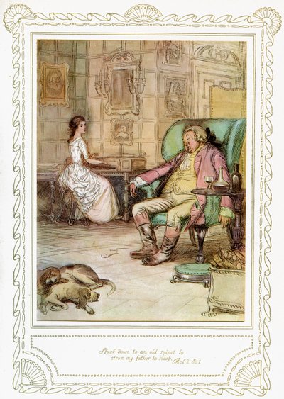 Toneelstuk van Richard Brinsley Sheridan door Hugh Thomson