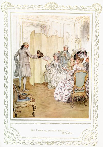 Toneelstuk van Richard Brinsley Sheridan door Hugh Thomson