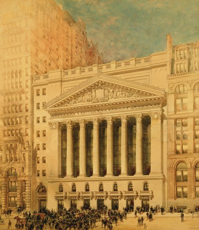 Beurs van New York door Hughson Frederick Hawley