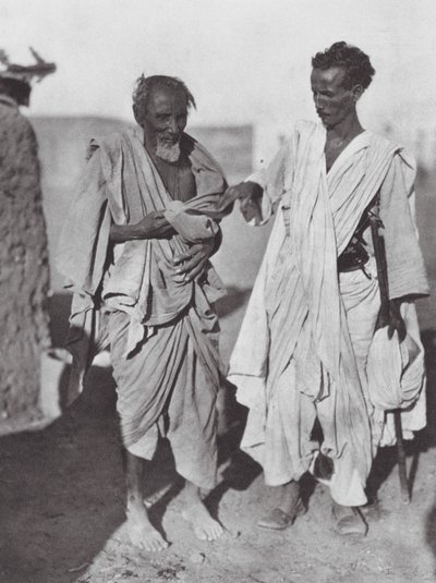 Afrika: Bisharin mannen, Nubische woestijn door Hugo Adolf Bernatzik