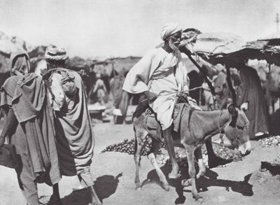 Afrika: Fruitmarkt in Omdurman door Hugo Adolf Bernatzik