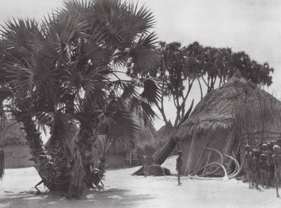 Afrika: Shilluk dorp aan de Witte Nijl door Hugo Adolf Bernatzik