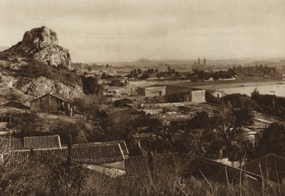 Mexico: De haven van Mazatlan (z/w foto) door Hugo Brehme