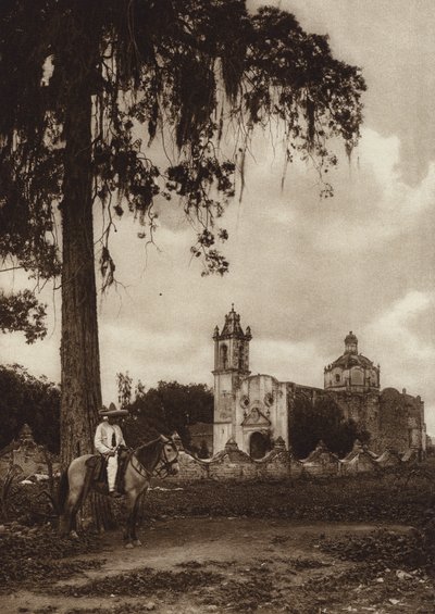 Mexico: Nonoalco, De buitenwijken van de hoofdstad Mejico (zwart-wit foto) door Hugo Brehme