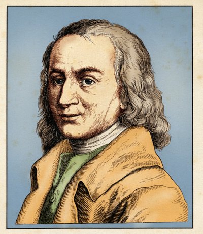 Matthias Claudius (15 augustus 1740-21 januari 1815) 1854 (gravure) door Hugo Bürkner