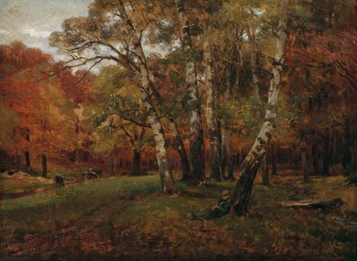 Landschap met berken door Hugo Darnaut