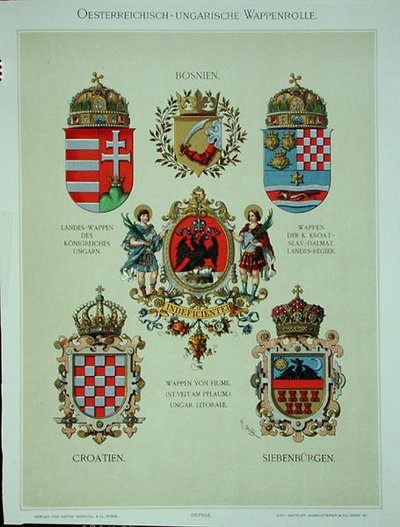 Wapenschilden van het Oostenrijks-Hongaarse Rijk, uit 