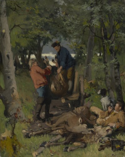 Na de jacht door Hugo Kotschenreiter